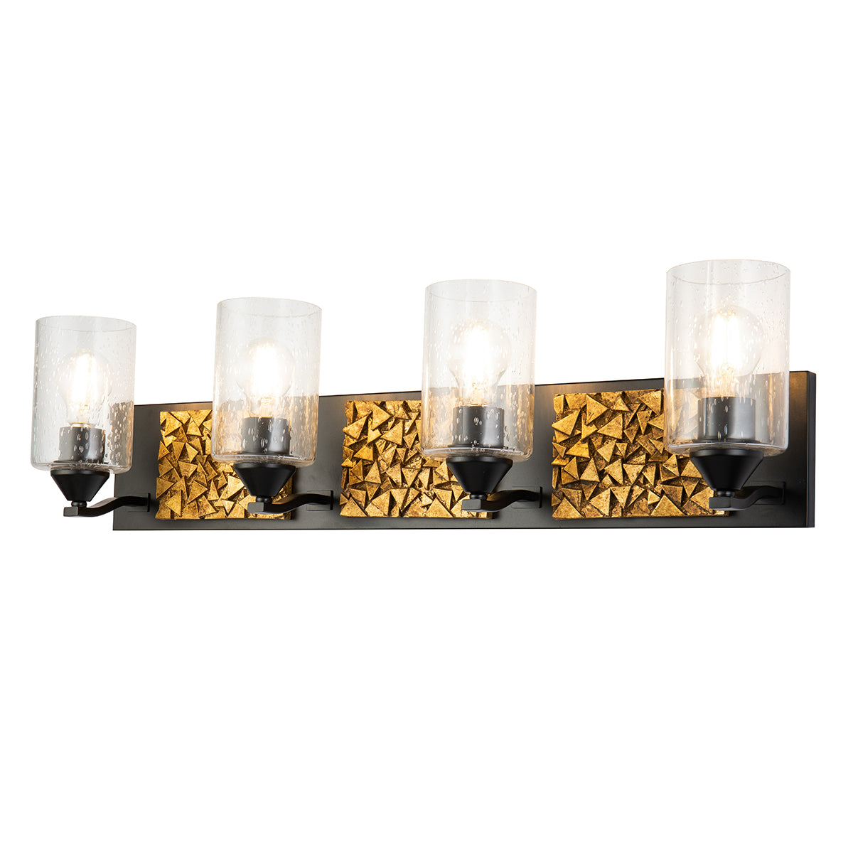 Bocage4LightBlackAndGoldBathBar