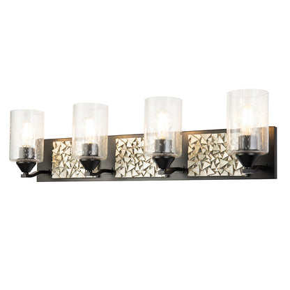 Bocage4LightSilverAndBlackBathBar