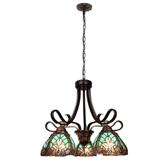 Chloe Stained Glass Chandelier