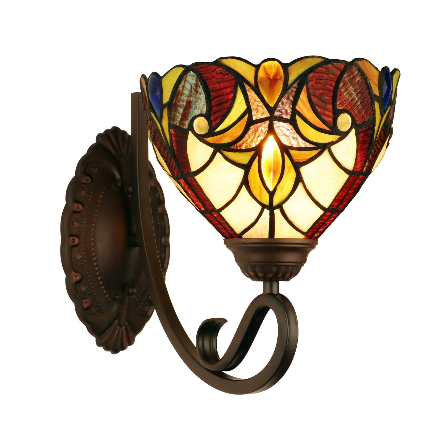 Chloe Stained Glass Wall Sconce