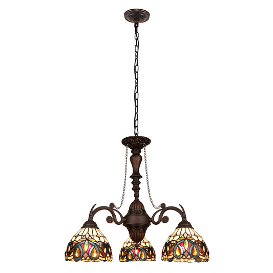 Chloe Stained Glass Mini Chandelier