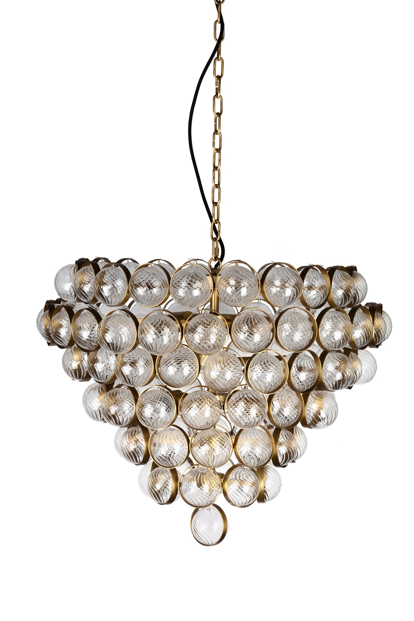 BouquetTexturedGlassAntiquedFinishChandelier