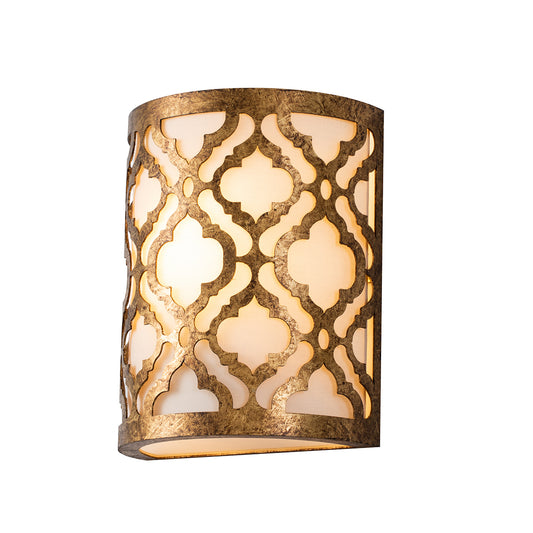 Arabella2LightTraditionalWallBracketSconceinDistressedGold