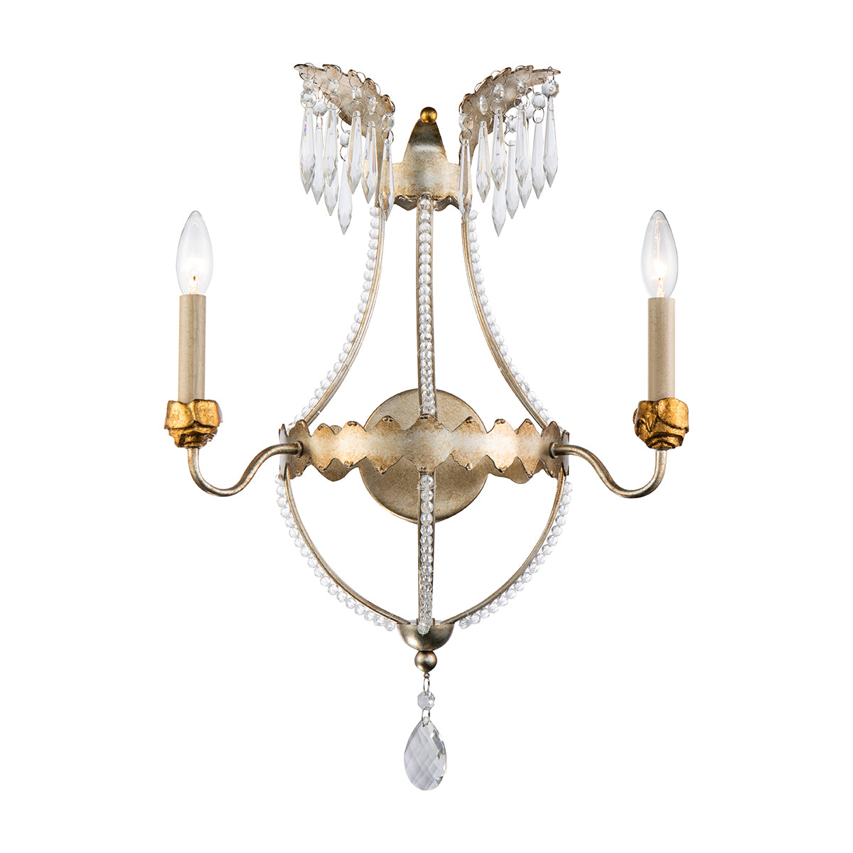 SilverandGold2LightEmpireWallSconce