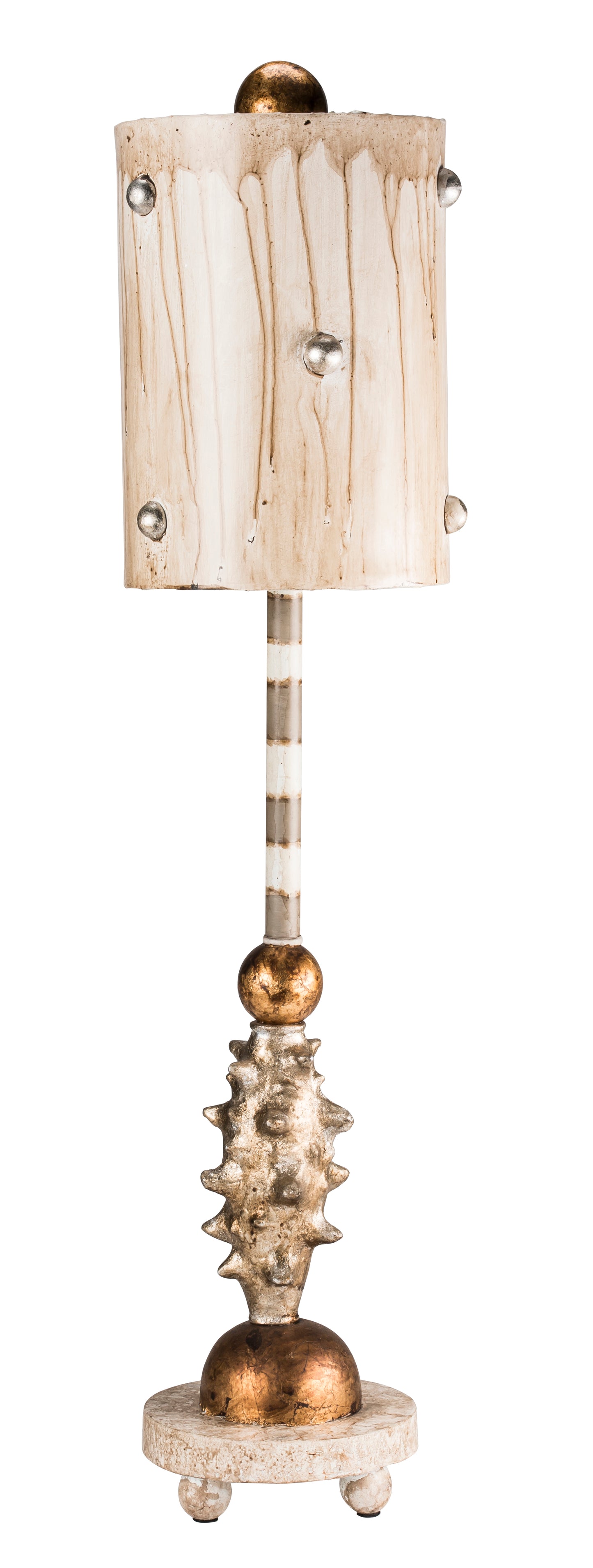 LucasMcKearnPomeCreamyGoldandSilverAccentTableLamp