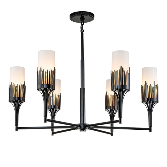 Sawgrass6LtChandelierinBlack