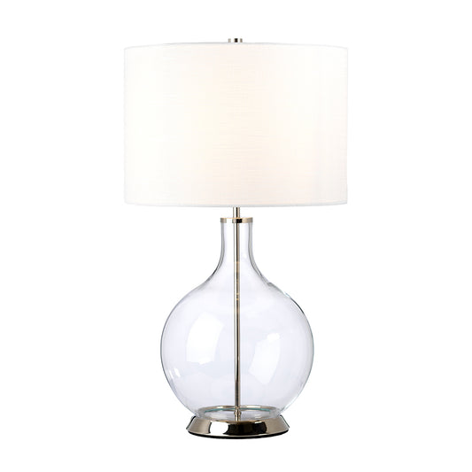 Orb1ltTableLamp-PolishedNickel(CompletewithWhiteShade)